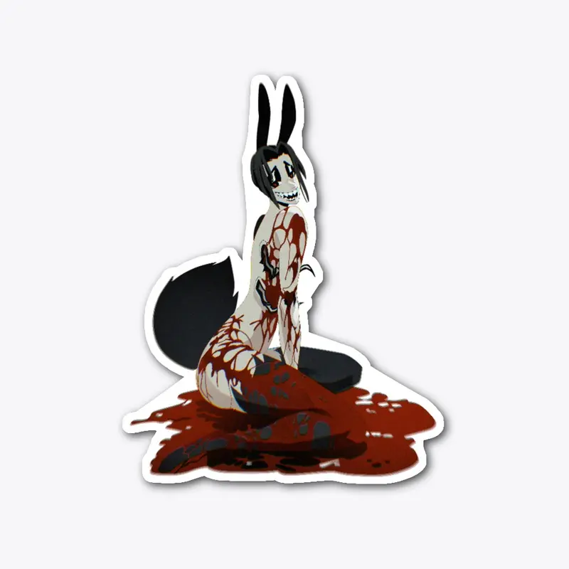 Bloody bunny - sticker