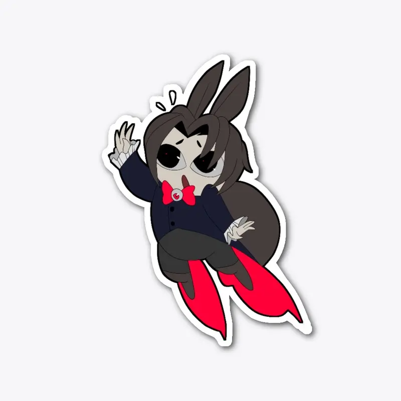 Lou falling - Sticker